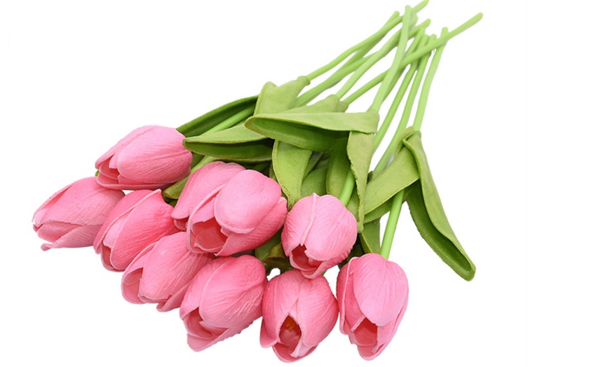 Image 6: 10-Piece Artificial Tulip Flowers