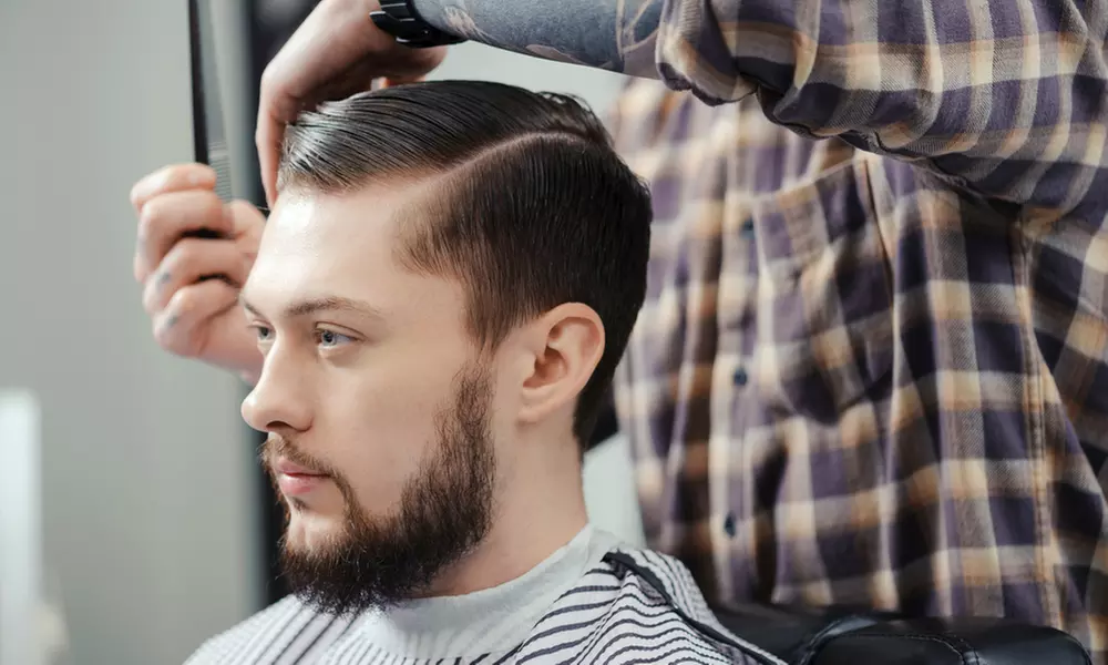 Men's Haircut with Optional Beard Trim or Organic Color at Bon Bon Salon & Spa (Up to 29% Off) - Primary Image