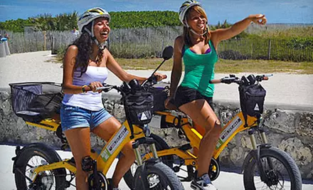 $25 for 90-Minute Electric-Bike Tour of South Beach from Wheels 2 Go Miami ($49 Value) - Primary Image