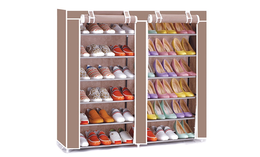 Image 12: Canvas Shoe Rack