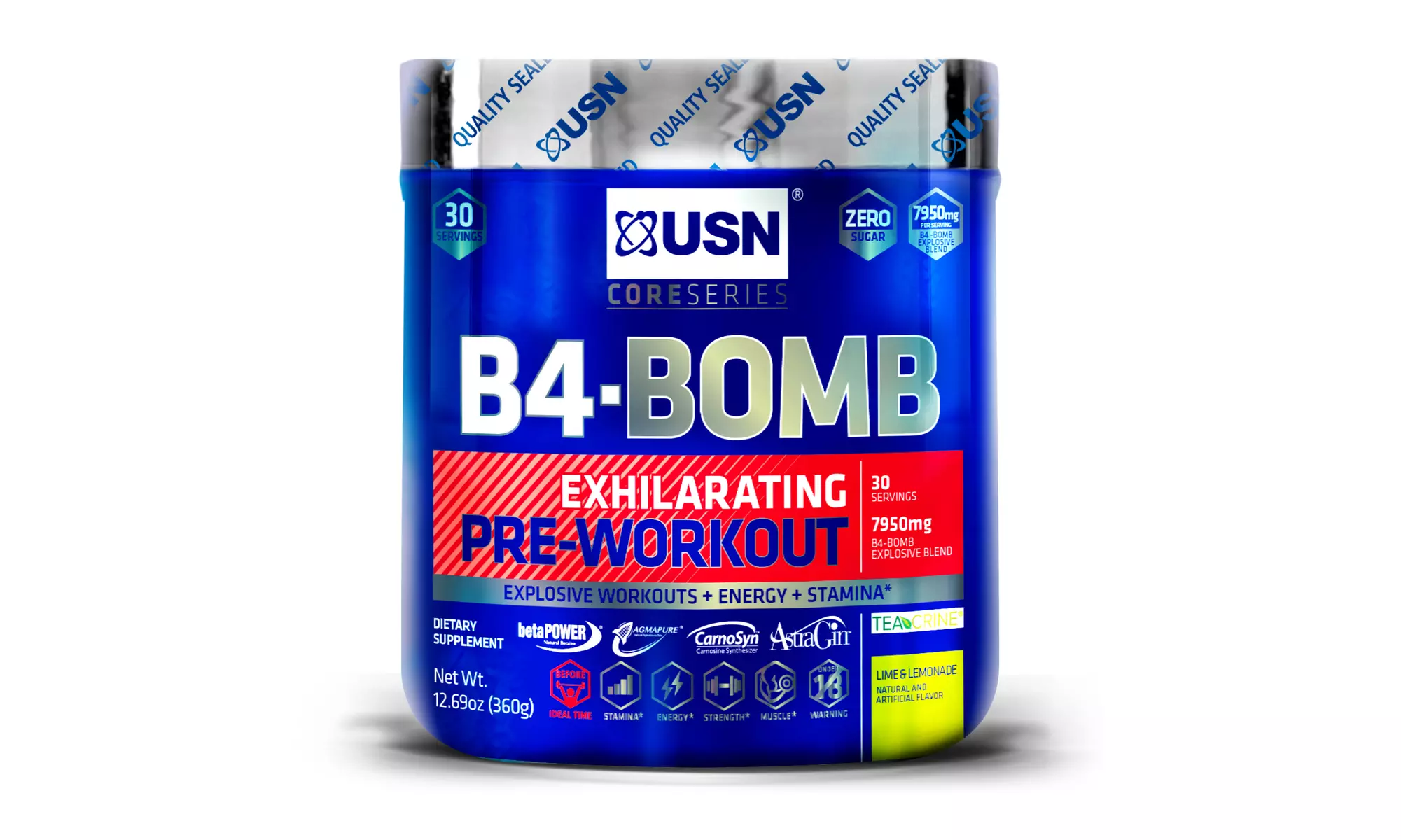 USN B4 Bomb Exhilarating Pre-Workout Supplement - Second Medium