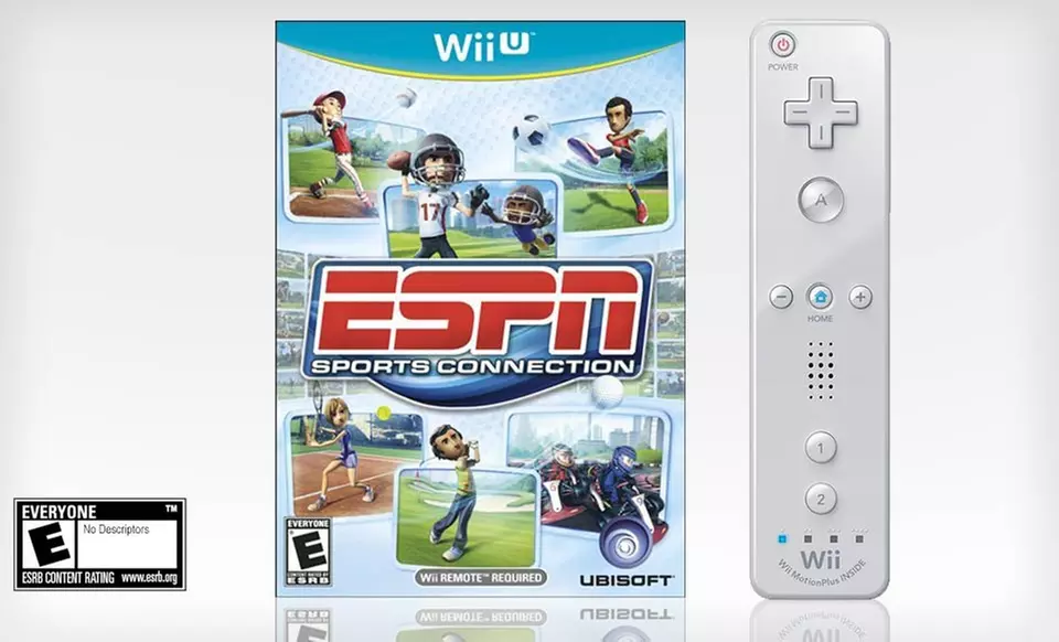 ESPN Sports Connection and Wii Plus Remote for Wii U. Free Returns. - Primary Image