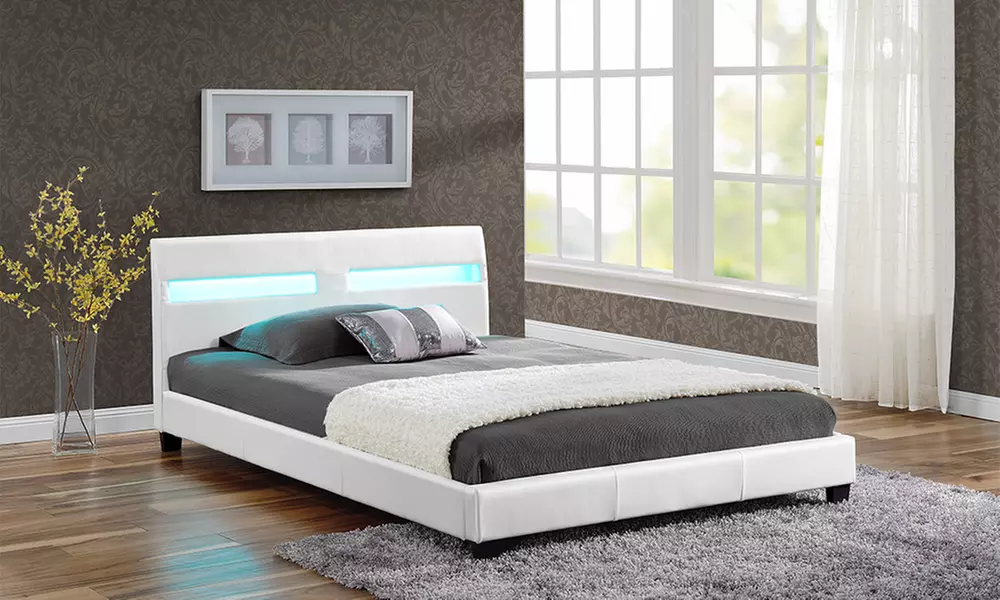 Valencia Bed Frame With LED's from £149 With Mattress from £239 With Free Delivery - Primary Image