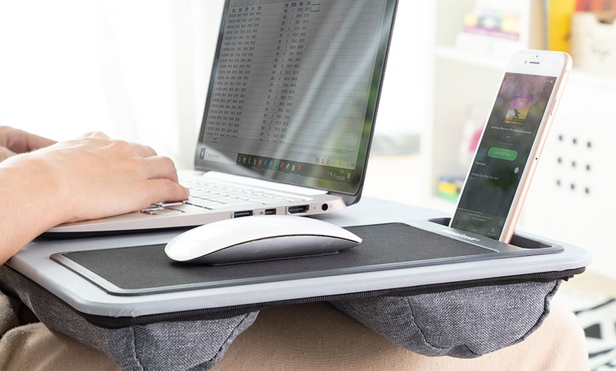 Image 8: Laptop bureau voor op schoot met opbergvak of met kussen