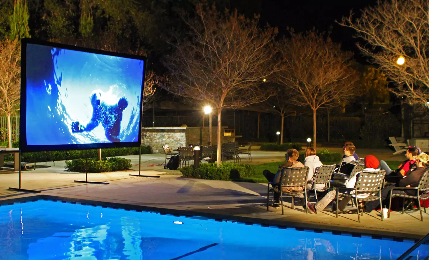 Yard Master Outdoor Projection Screens. Multiple Sizes from $169.99–$649.99. Free Returns on 100" and 120" Models. - Primary Image