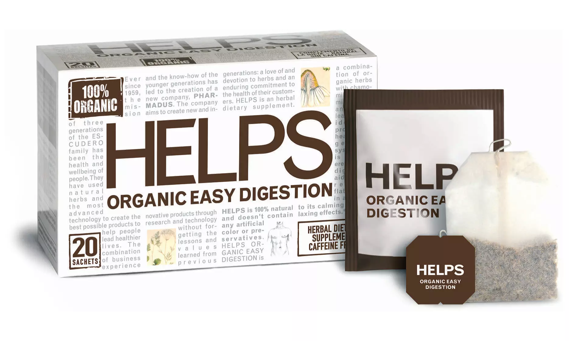 Helps Organic Easy Digestion Tea (60 Ct.) - Second Medium