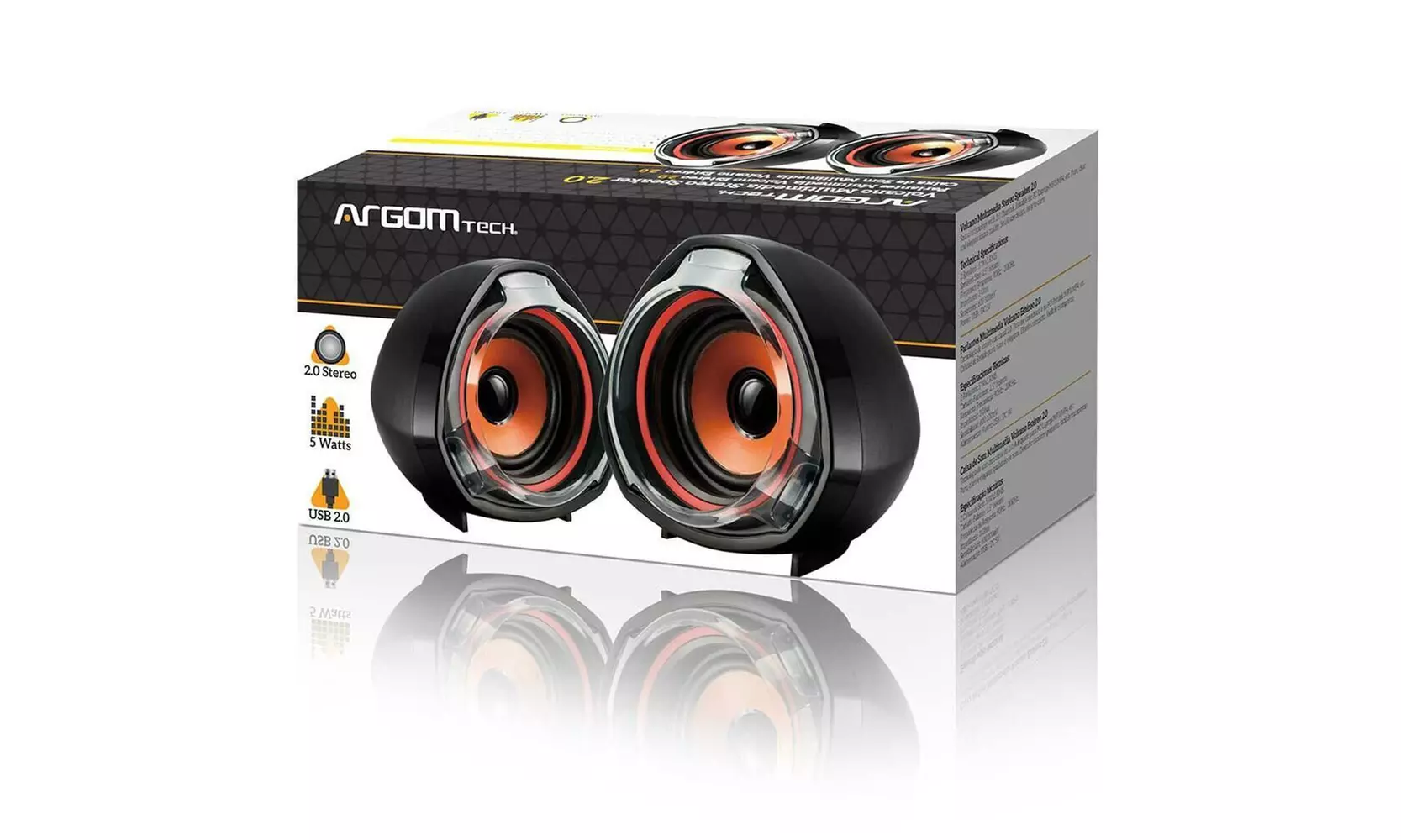 Volcano Bass Multimedia Stereo Speaker System - Second Medium