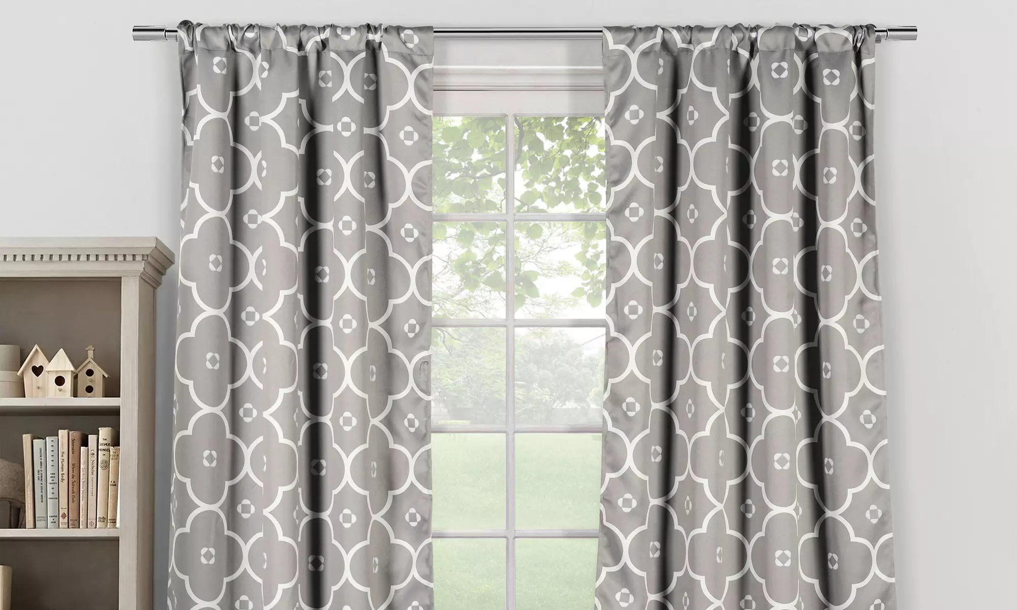 Triple-Layered Woven Blackout-Curtain Panel Pair - Second Medium