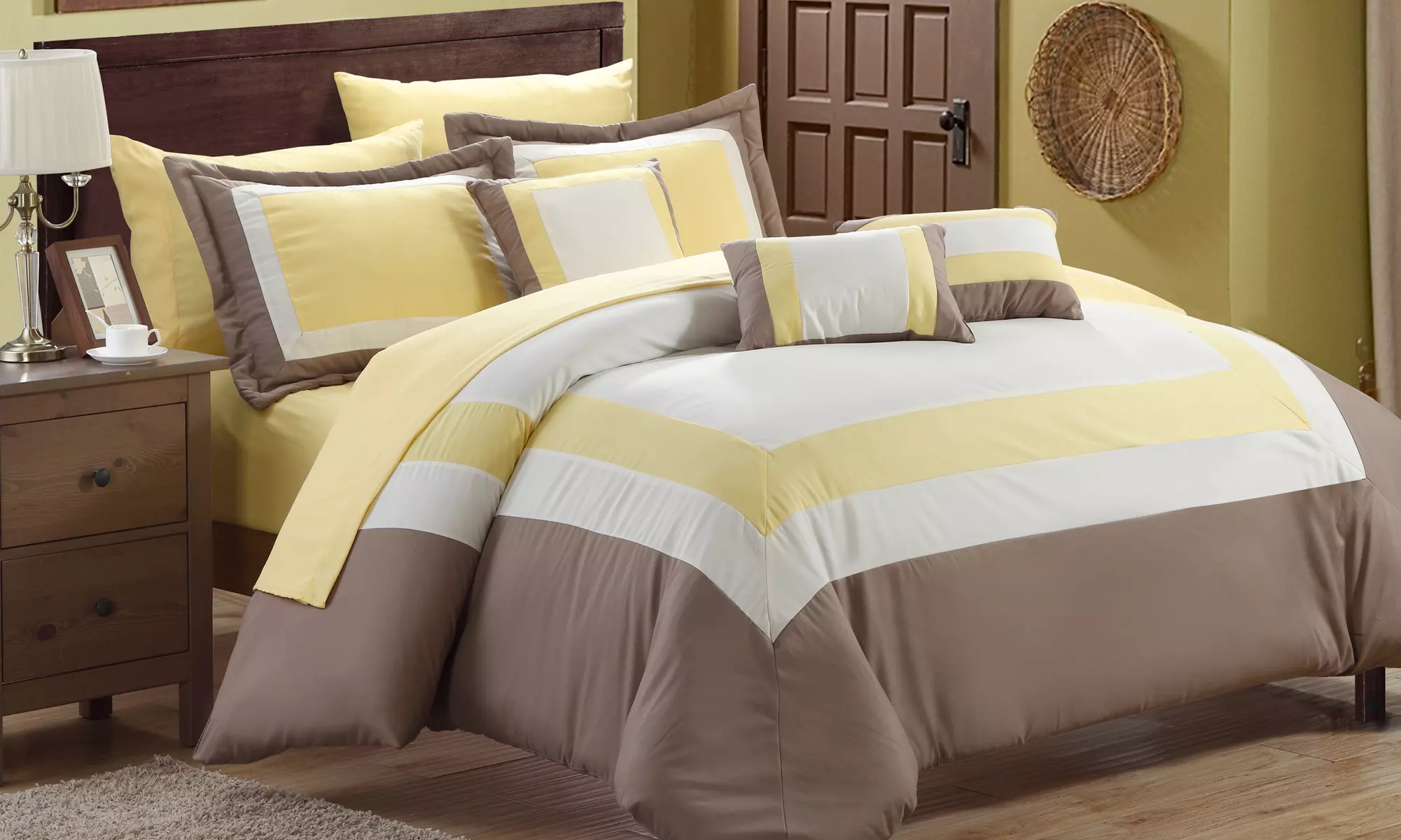 10-Piece Oversized Danny Comforter Set with Sheets Included - Primary Image