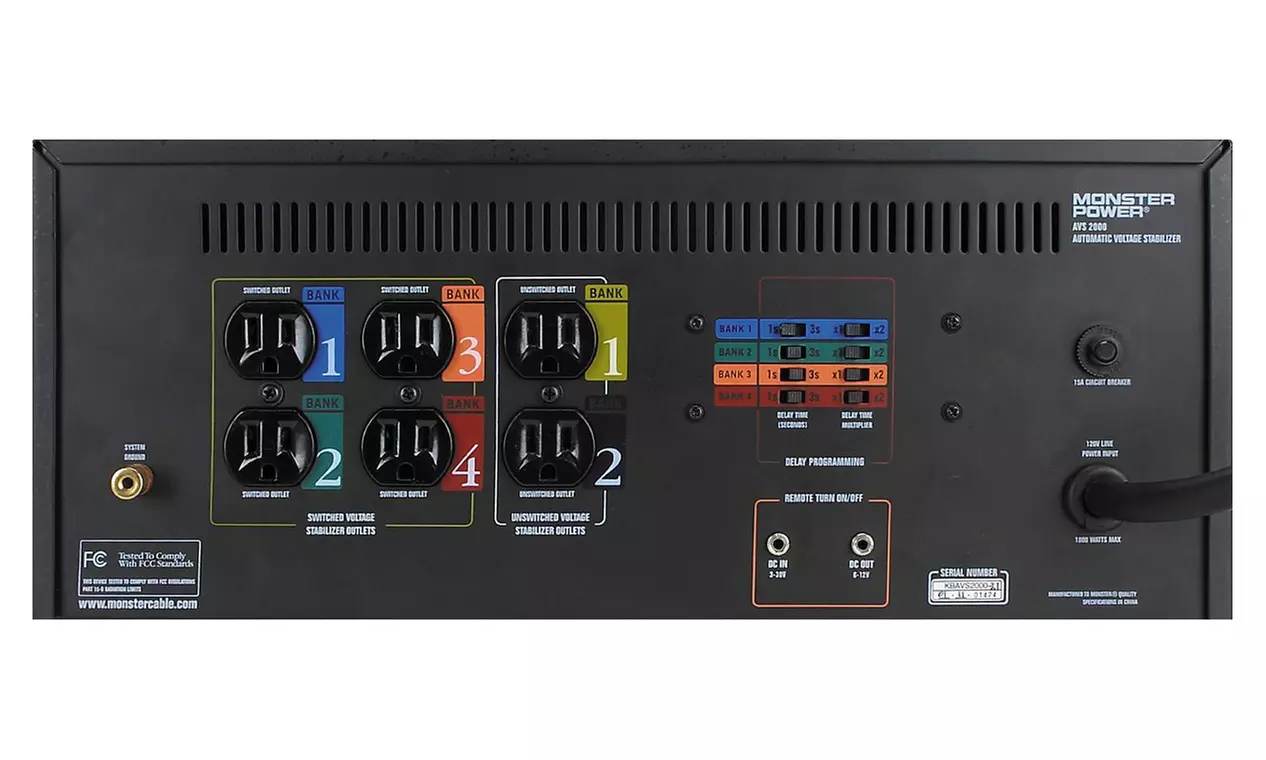 Monster Pro AVS 2000 Rack-Mountable Automatic Voltage Stabilizer - Second Medium