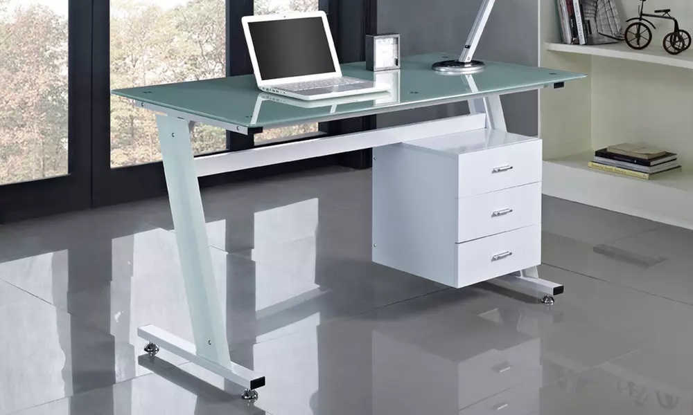Z-Shaped Design Computer Desk in Black or White for €159.99 With Free Delivery (66% Off) - Image 2