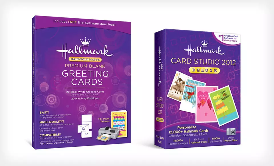 $29 for Hallmark Card Studio 2012 Deluxe Software ($60.98 List Price). Free Shipping. - Primary Image