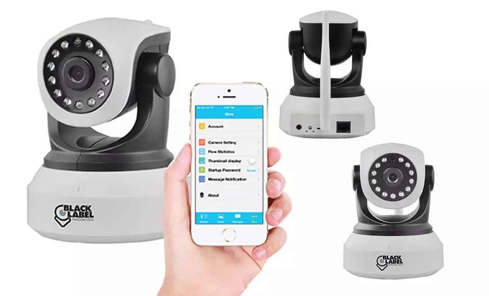 Black Label Cam 720p HD WiFi Surveillance Camera (1 or 2-Pack) - Primary Image