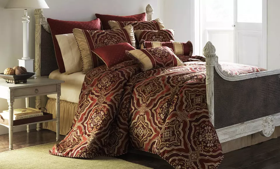 10-Piece Luxury Queen or King Comforter Sets. Multiple Styles from $99.99–$109.99. Free Returns. - Primary Image