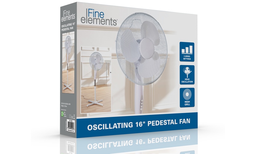 Image 3:  Fine Elements 16" Pedestal Fan