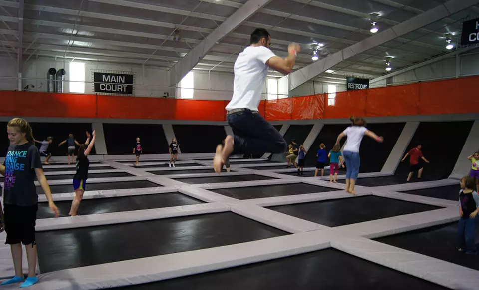 1-Hour Open Jump Sessions, or a Party for up to 12 at Elevation Trampoline Park - Edmond (Up to 45% Off) - Primary Image
