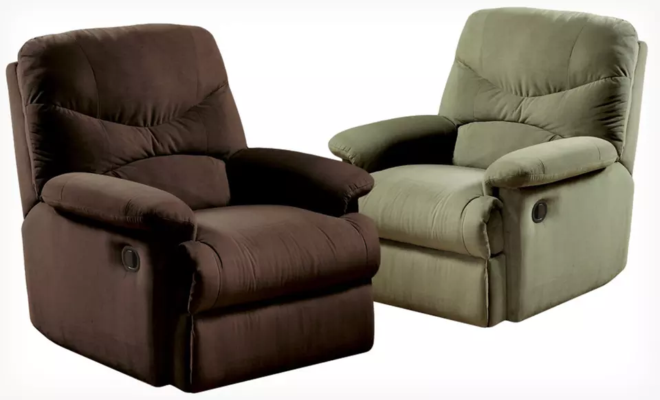 $199.99 for an Acme Microfiber Recliner in Beige, Chocolate, Light Brown, or Sage ($499.99 List Price) - Primary Image