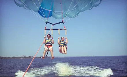 $70 for Parasailing for Two from Crab Island Watersports ($150 Value) - Primary Image