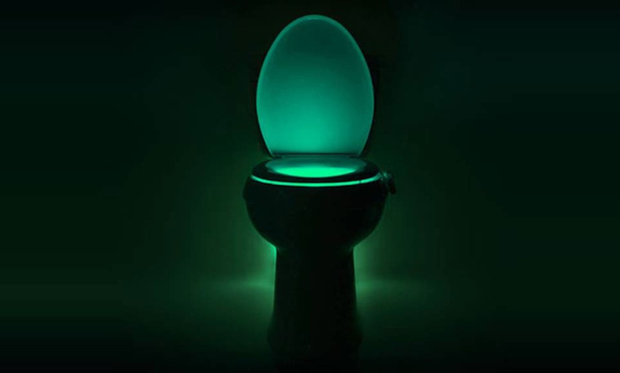 Image 8: One, Two or Four LED Night Toilet Lights with Motion Sensor