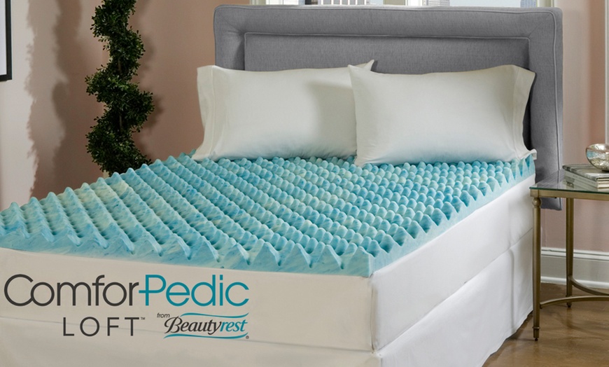 comforpedic gel memory foam mattress topper