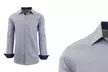 Galaxy by Harvic Men's Long Sleeve Slim-Fit Gingham Dress Shirts (S-2XL) - Second Medium