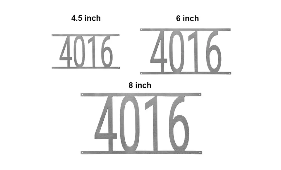 Enhance your home with Rusted Orange's custom address numbers, available in various sizes with up to 34% off - Second Medium