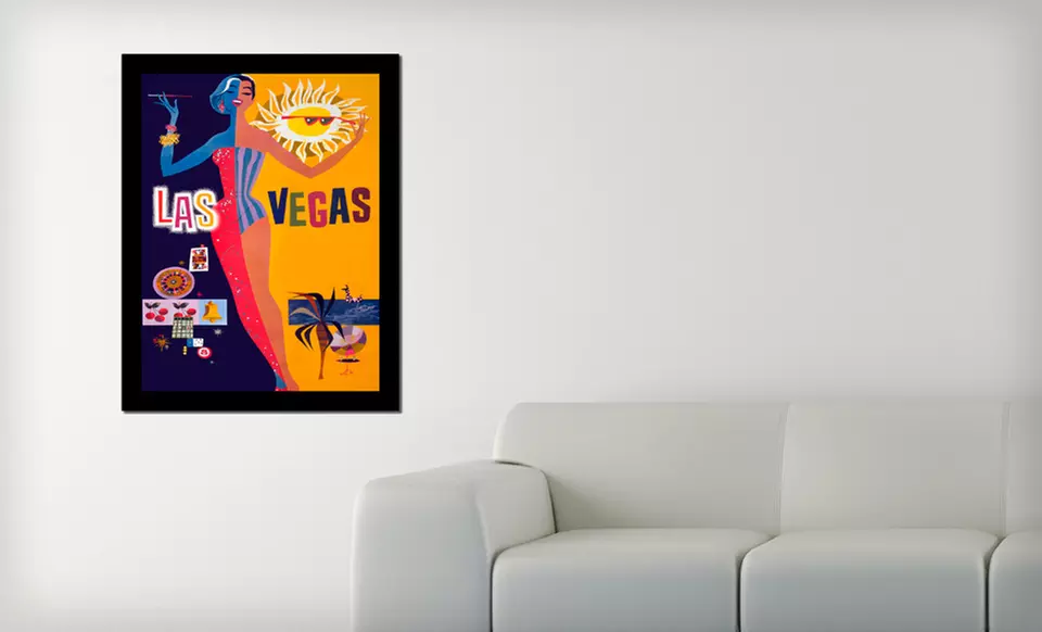 $49 for a 26”x34” Framed Vintage Travel Print on Canvas ($205 List Price). 19 Options Available. Free Shipping and Returns. - Second Medium