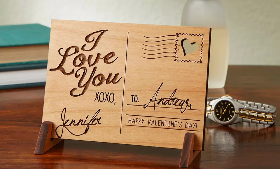 Personalized Wood Postcard from Personalization Mall - Second Medium