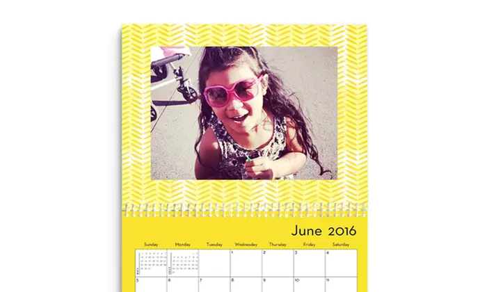 $9.99 for One Custom 8x11 12-Month Wall Calendar from Shutterfly (60% Off)   - Second Medium