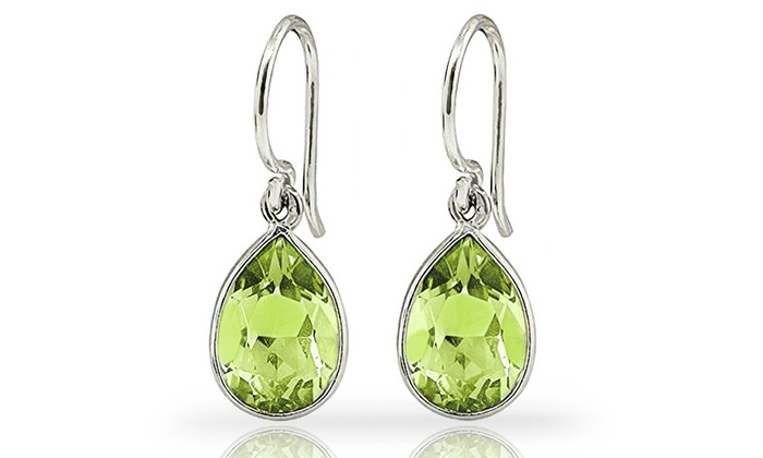 3 Cttw Peridot Drop Earrings Groupon Goods