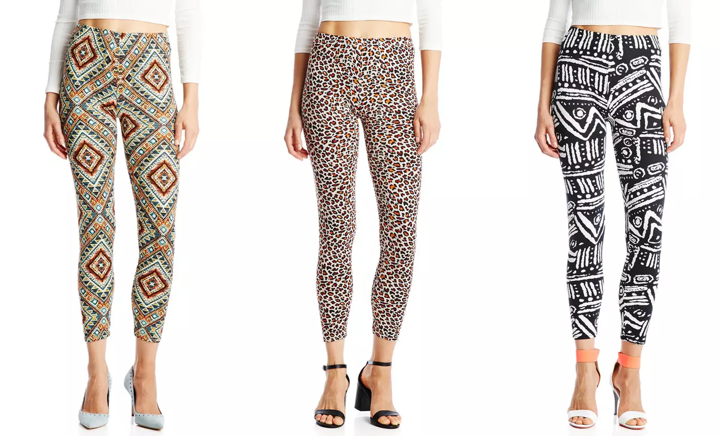 Blue Star Women's Printed Leggings | Brought to You by ideel - Primary Image