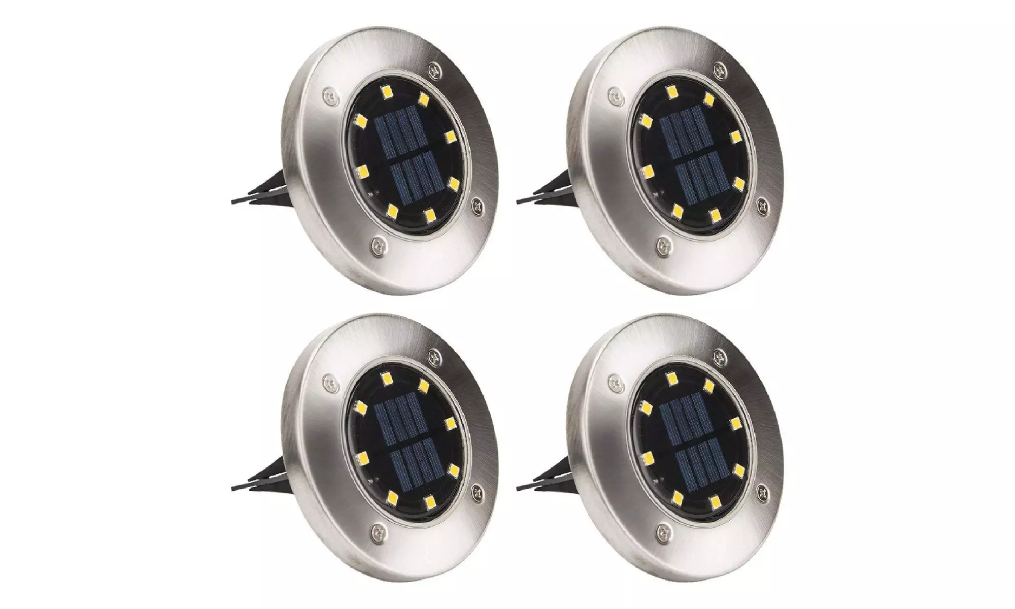 Fino a 10 faretti LED ricaricabili a energia solare