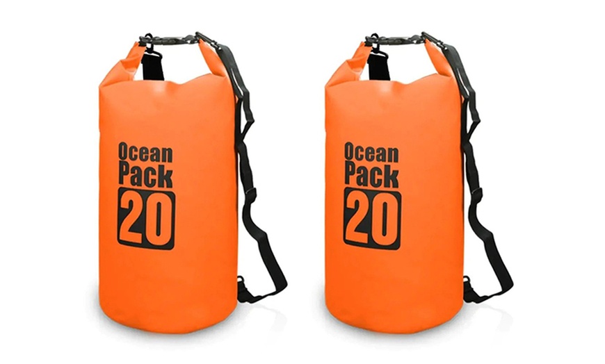 Image 40: One or Two Waterproof Floating Duffel Dry Bags