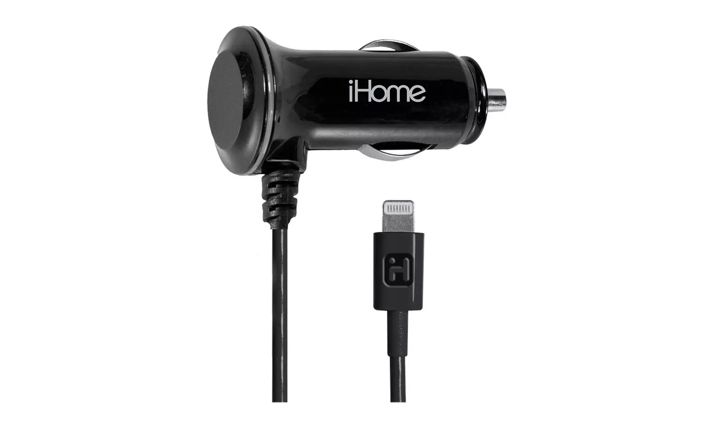 iHome 2.4-Amp MFi Apple-Certified Lightning Car Charger - Primary Image