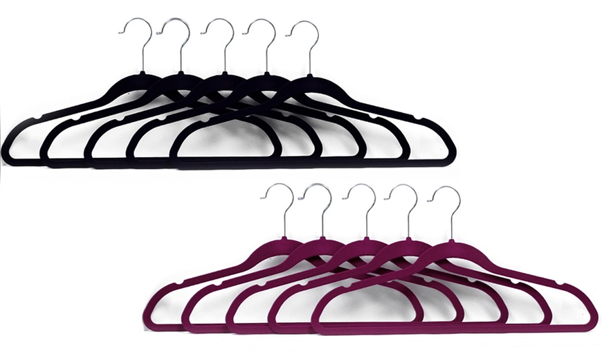 50-Pack of Velvet Hangers | Groupon