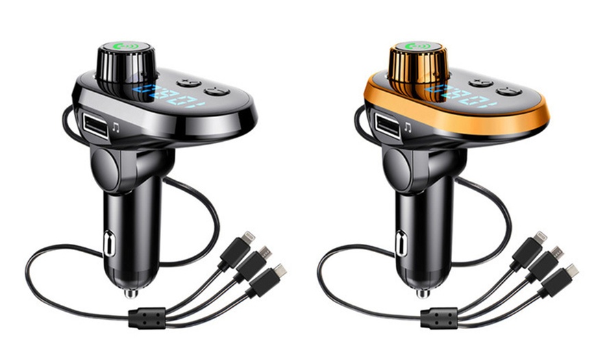 Image 7: Bluetooth FM Transmitter Car Kit