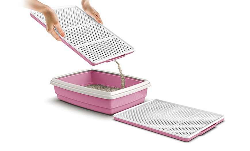 Image 13: Tapis rigide antidérapant de litière pour chat