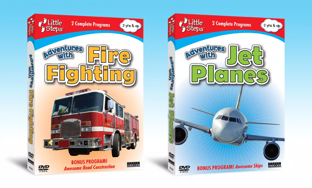 Little Steps Adventures with Firefighting and Jet Planes DVD 2-Pack - Primary Image