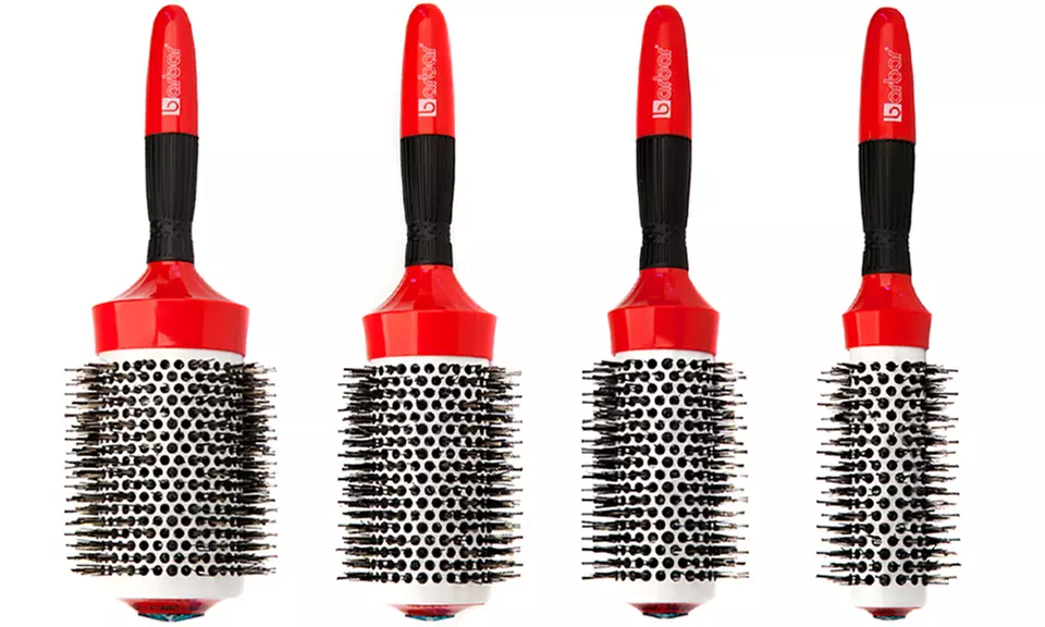 Barbar Ionic-Ceramic Round Brush in Red - Primary Image