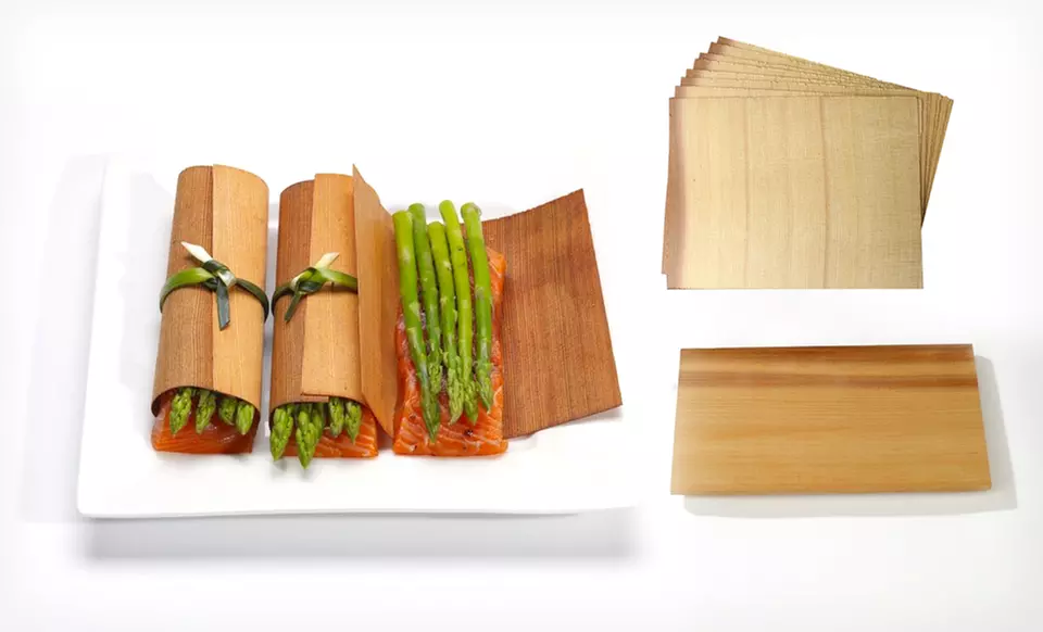 $19.99 for a Truefire Gourmet 18-Piece Cedar Grilling Planks and Wraps Party Pack ($41.23 List Price). Free Shipping. - Primary Image