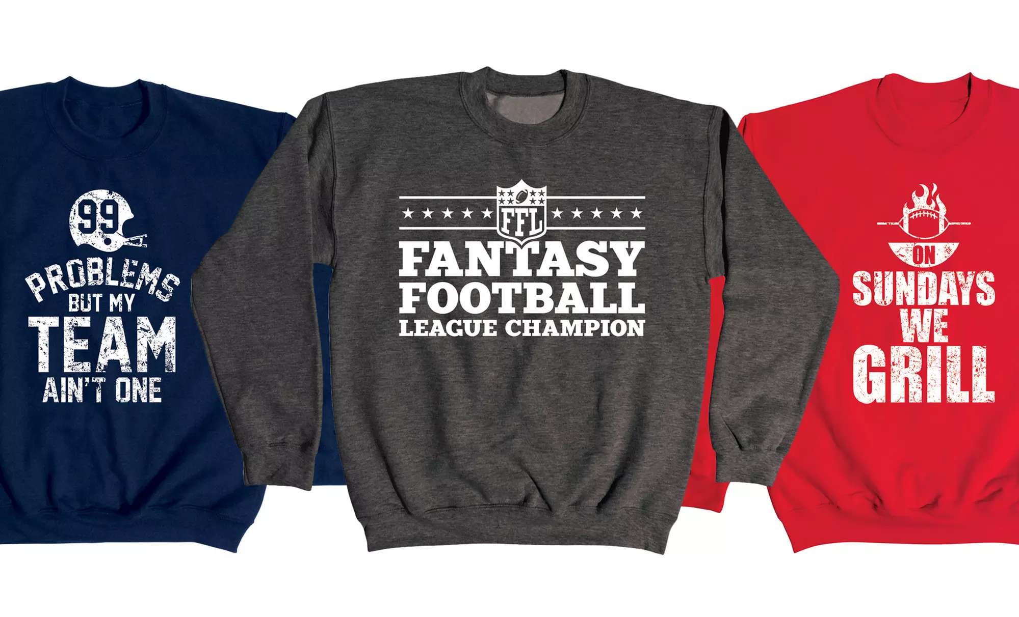 Men's Football Crewneck Sweatshirts - Primary Image