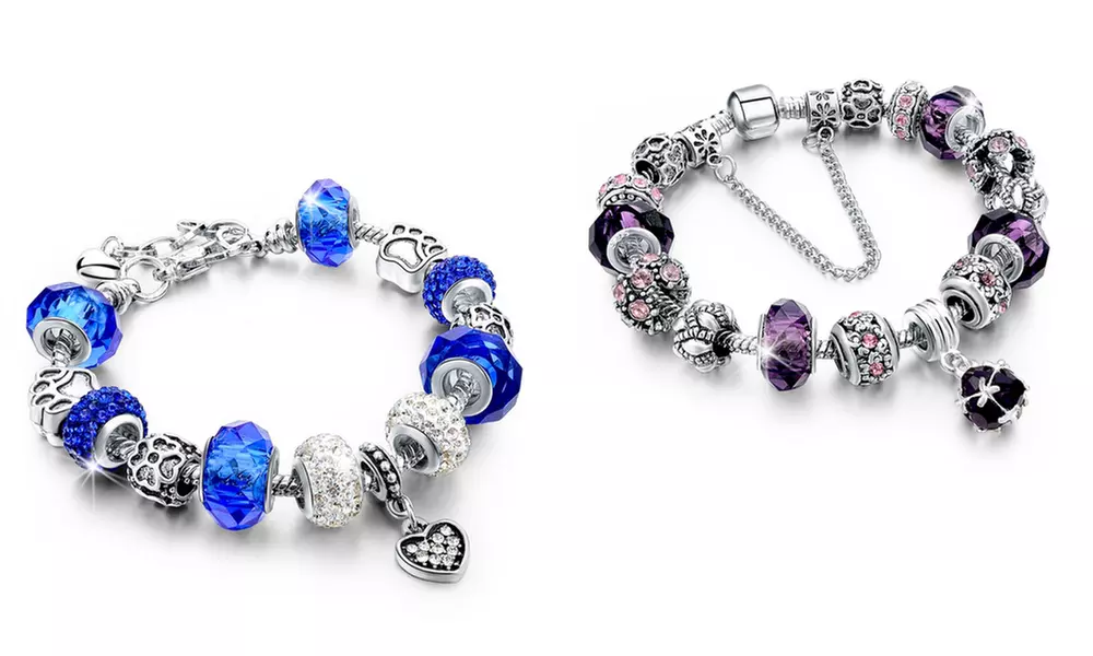 Bracelet plaqué argent 925 orné  de cristaux Swarovski® - Primary Image