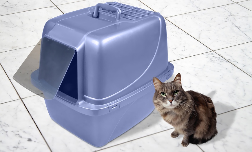 Van Ness Extra Large Giant Enclosed Odor Control Litter Pan | Groupon