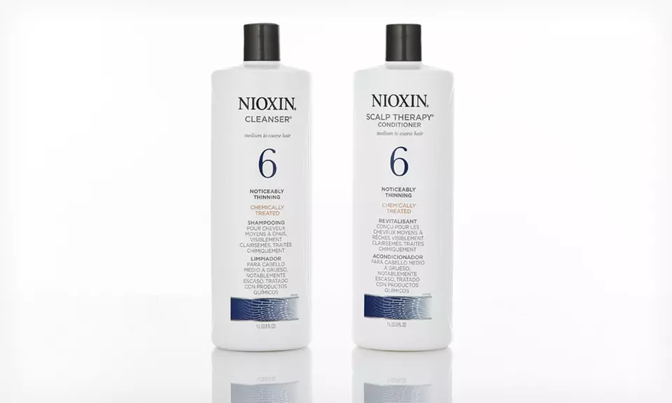 Nioxin Cleanser and Scalp Therapy Conditioner Duo (1 Liter Each) - Second Medium