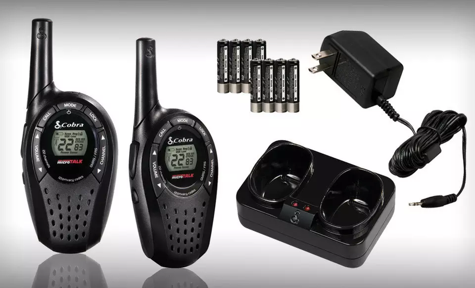 Cobra MicroTalk Precharged 2-Way Radios with 20-Mile Range. - Primary Image