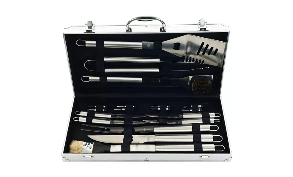Heavy-Duty Barbecue Set with Case (19-Piece) - Primary Image