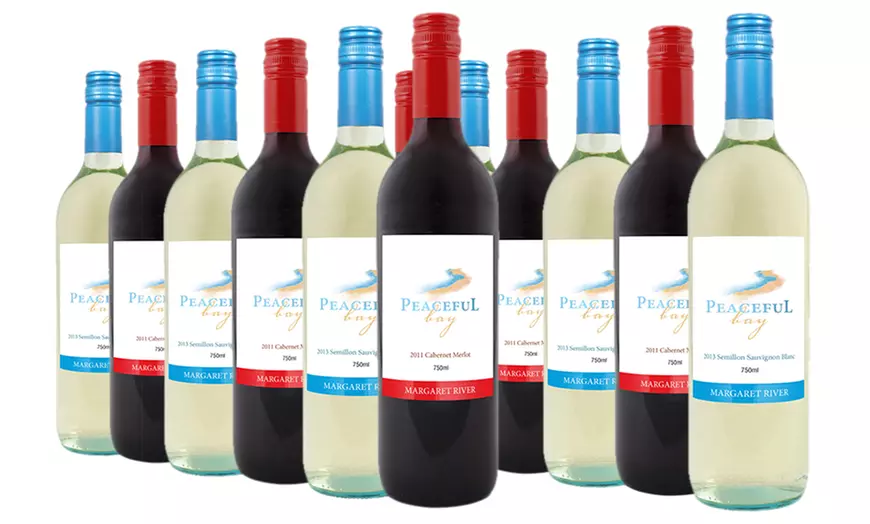 Image 1: Dozen Bottles Peaceful Bay Wines