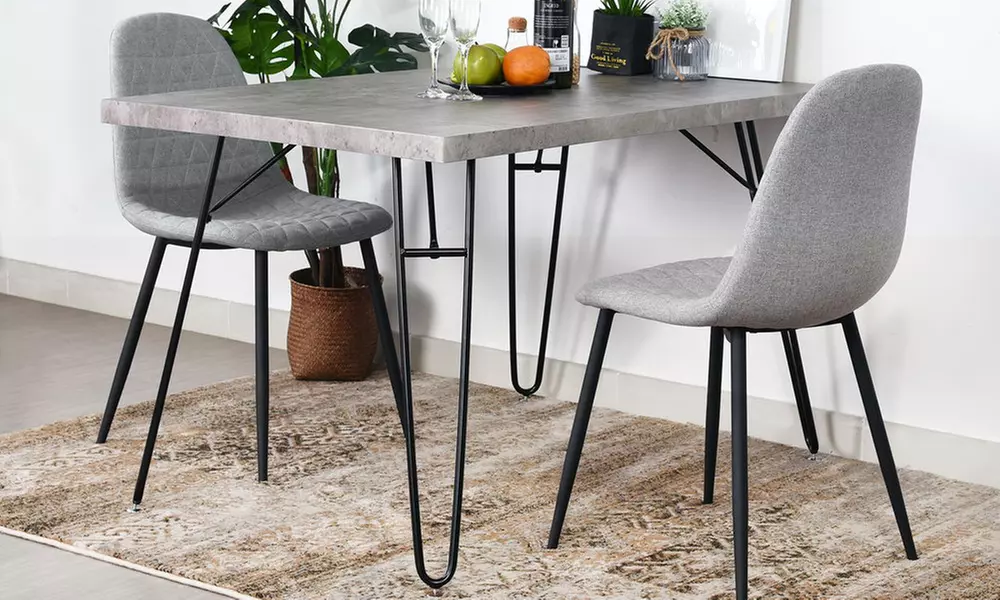 Table à manger avec jambes en métal - Primary Image