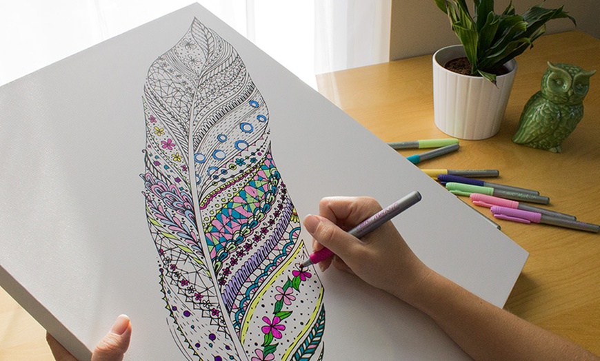 Up to 84% Off Color Your Canvas | Groupon