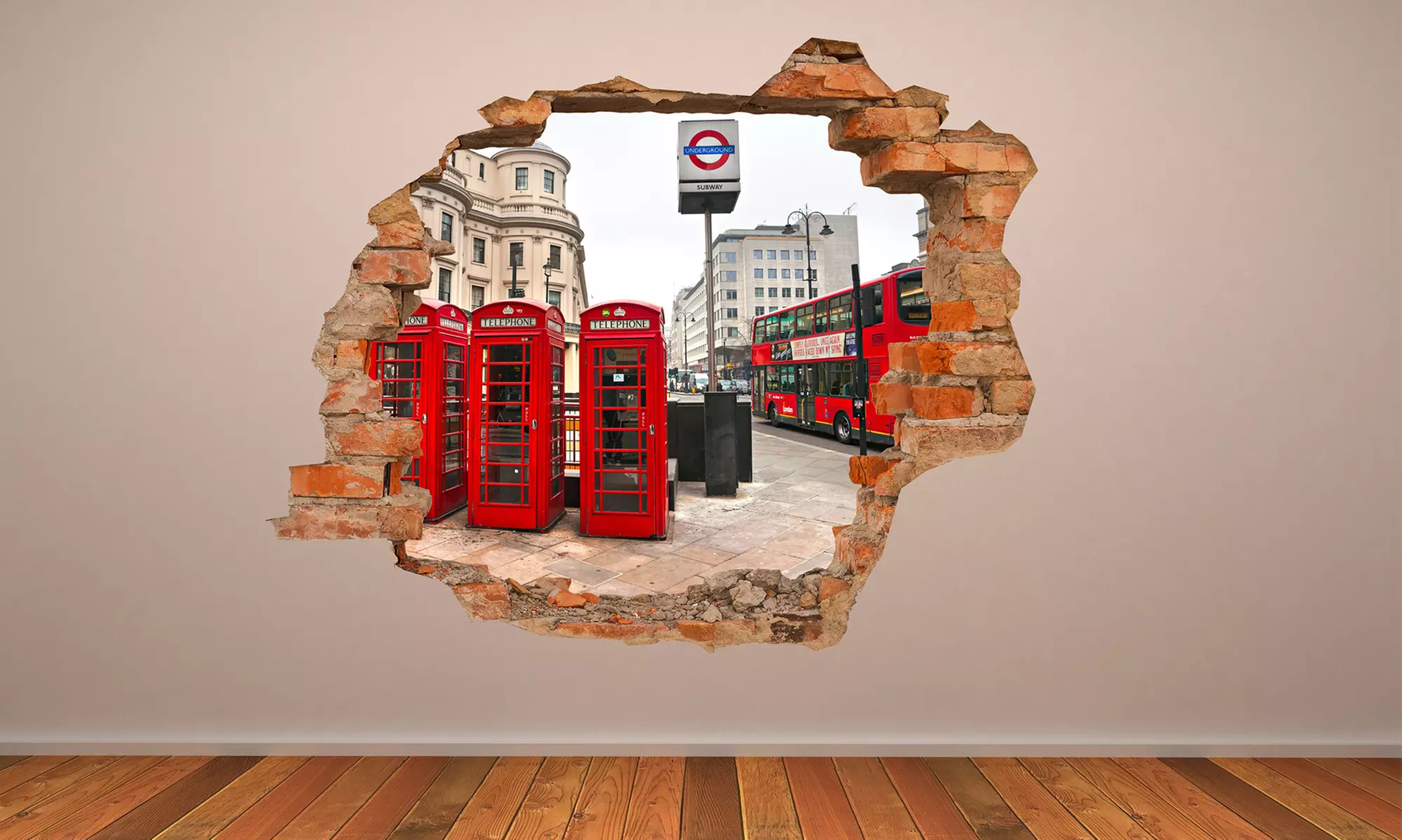 3D Effect Wall Vinyls in Choice of Design for £21.98 (80% Off) - Primary Image